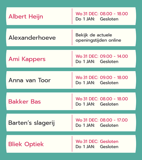 Piazza   Aangepaste openingstijden   Oud&Nieuw 2025   Website   Schets V1 1[Verkleind]